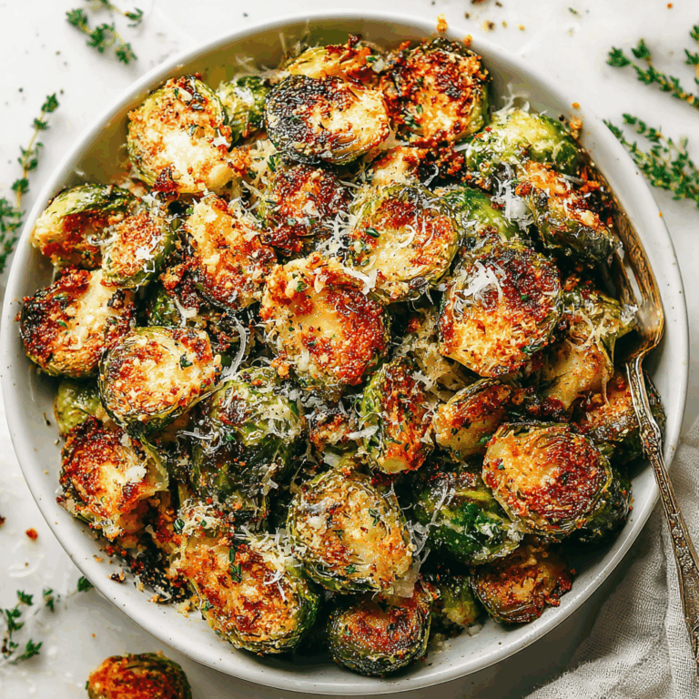 Garlic Parmesan Roasted Brussel Sprouts