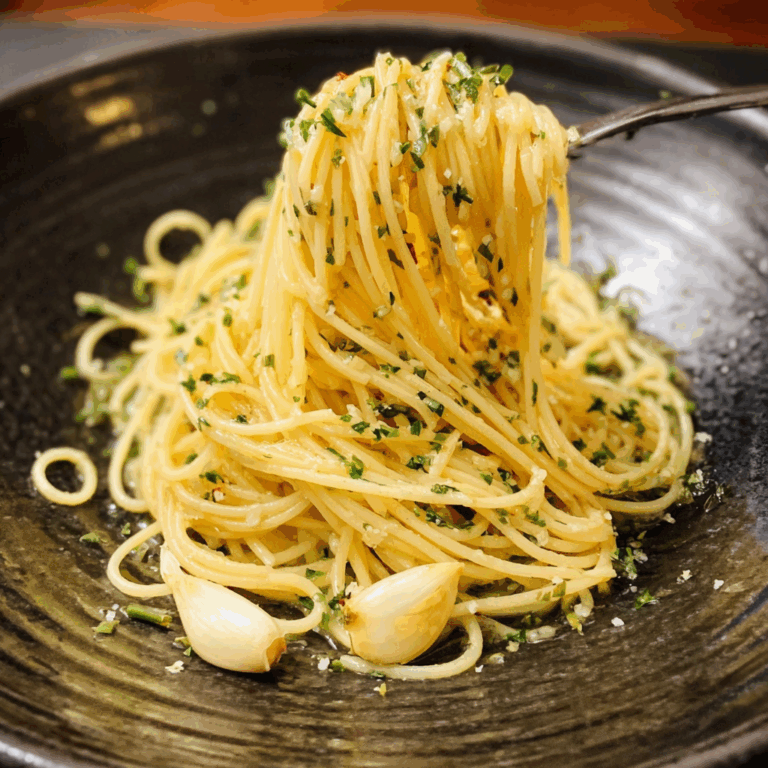 Garlic and Oil Pasta: A Flavorful, Quick-and-Easy Dinner