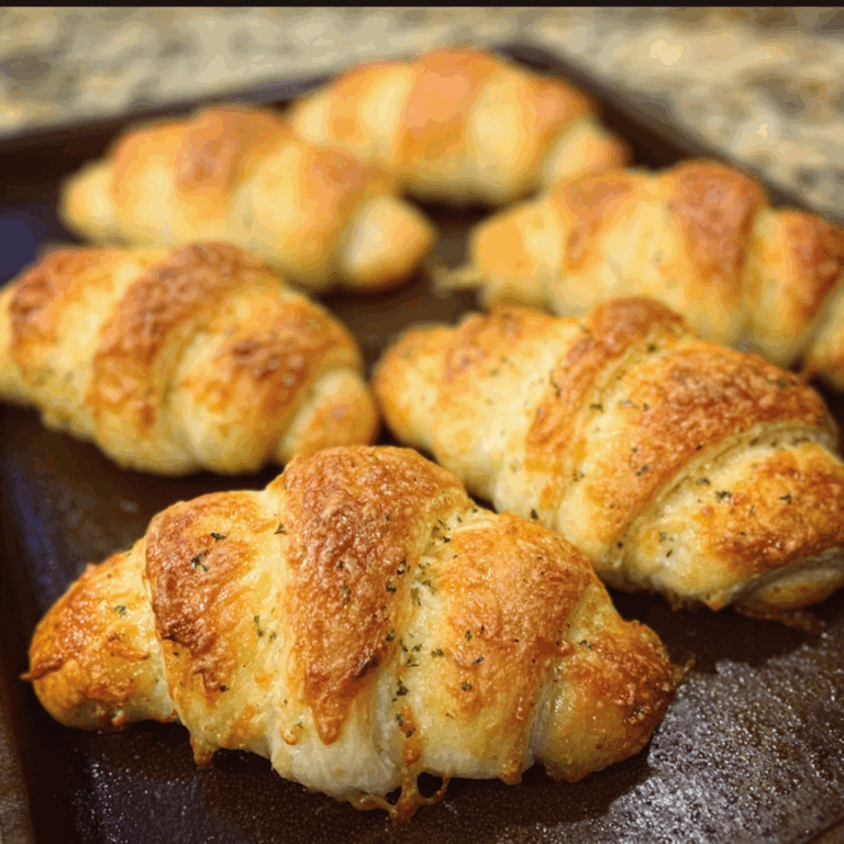Garlic Butter Cheesy Crescent Rolls