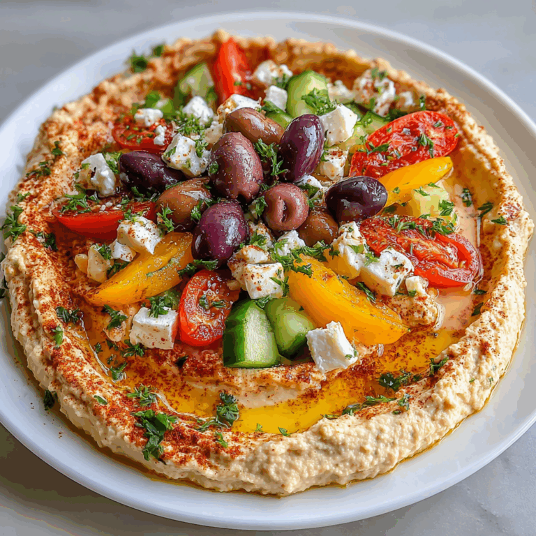 Greek-Style Loaded Hummus