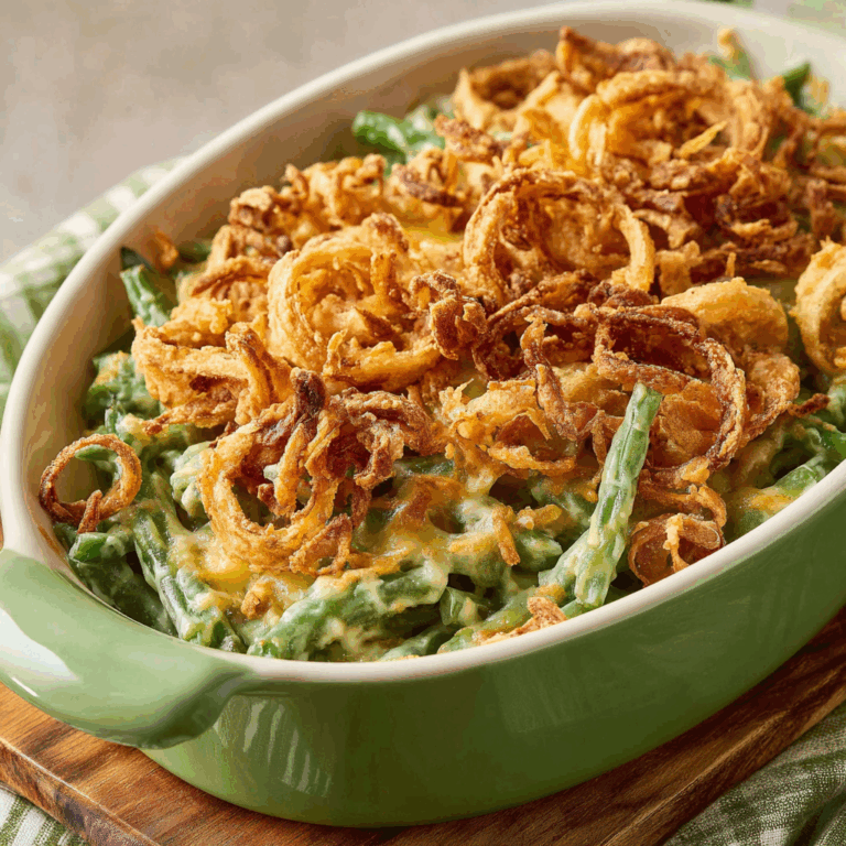 Creamy Green Bean Casserole: A Classic Comfort Dish