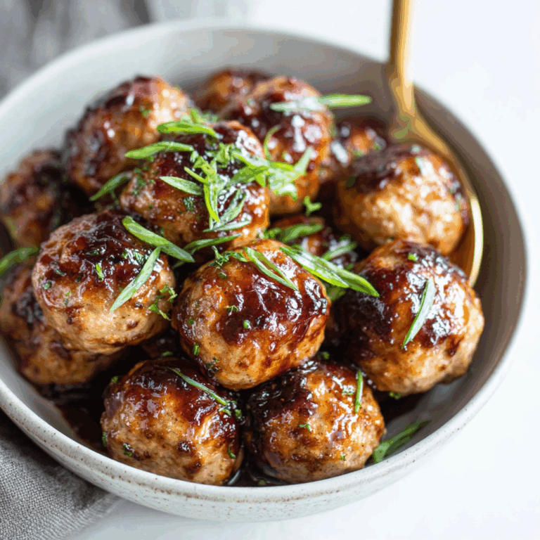 Honey Garlic Turkey Meatballs