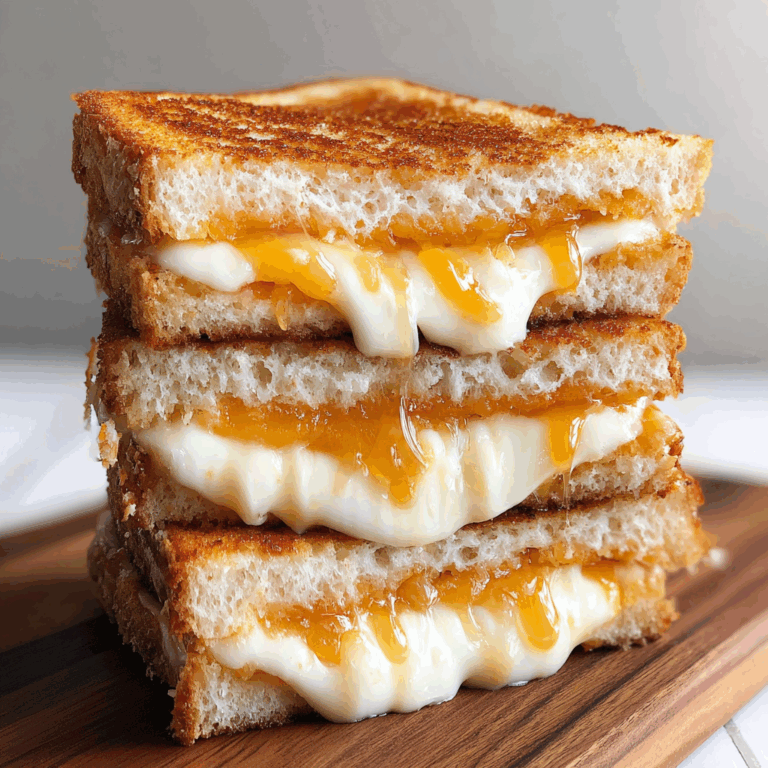 Honey Peach White Cheddar Grilled Cheese Sandwich