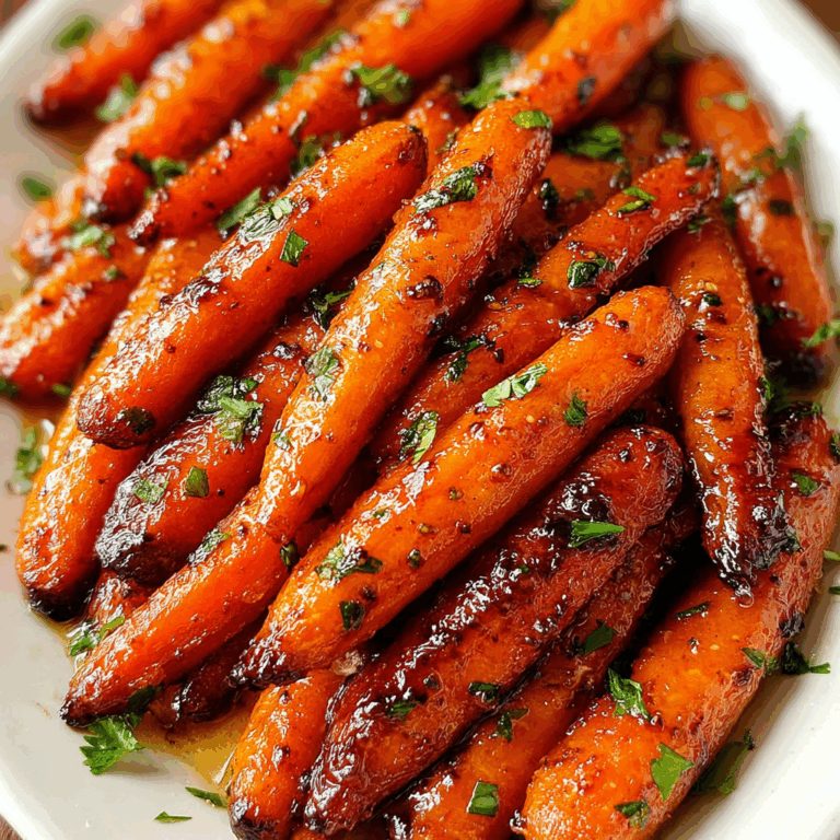 Honey Garlic Butter Roasted Carrots