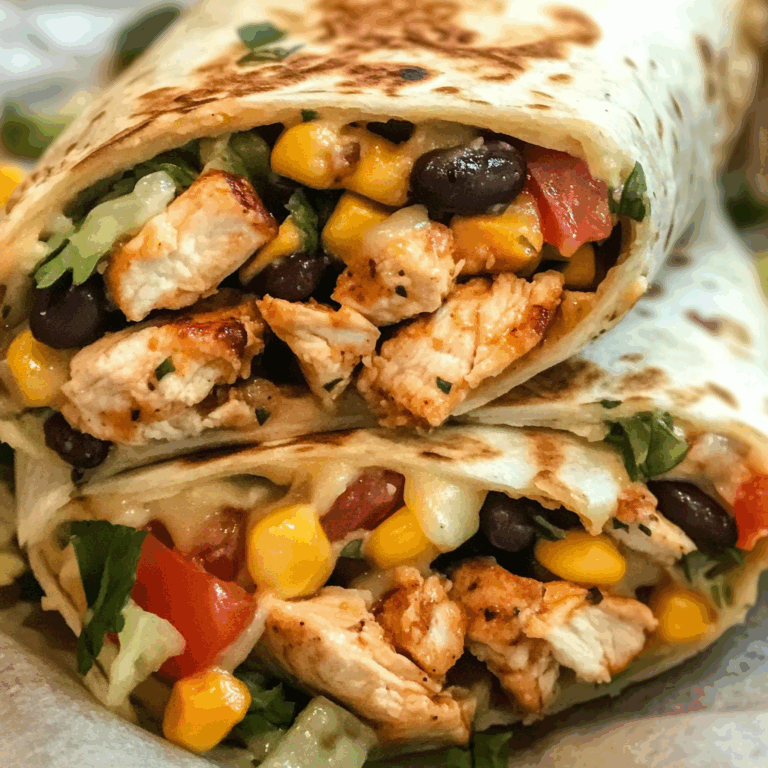 Delicious Southwest Chicken Wrap