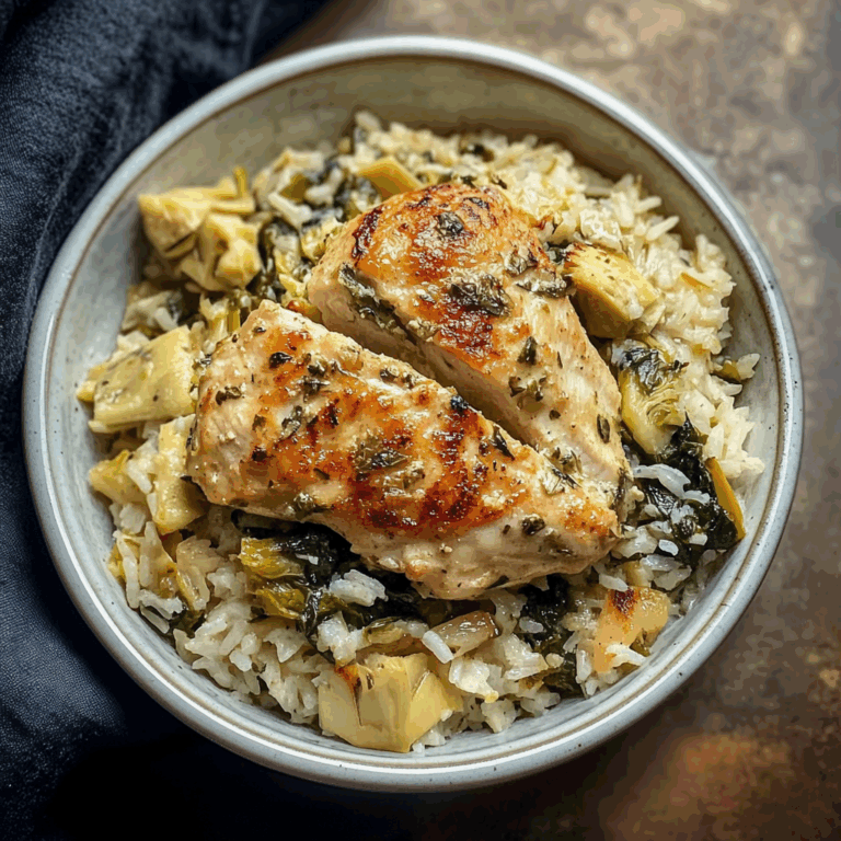 Spinach Artichoke Chicken and Rice
