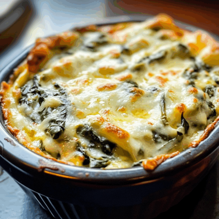 Creamy Spinach Dip with Melty Cheese