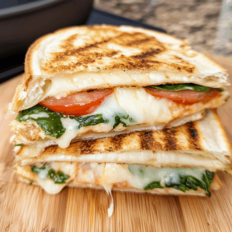 Spinach and Tomato Grilled Cheese Pitas