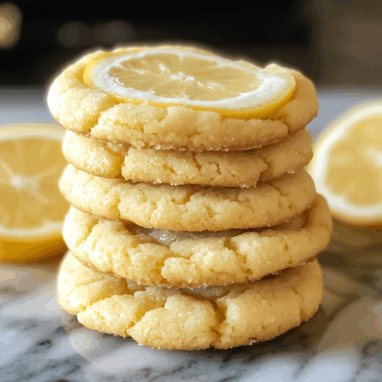 Stacked Lemon Cookies: A Citrus Delight