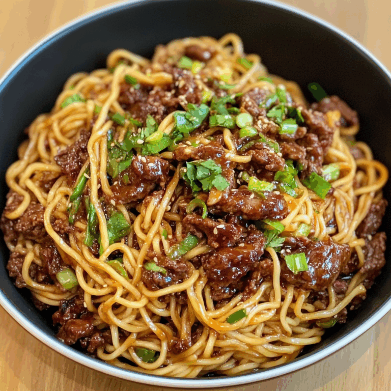 Sticky Beef Noodles: A Flavorful Asian-Inspired Dish