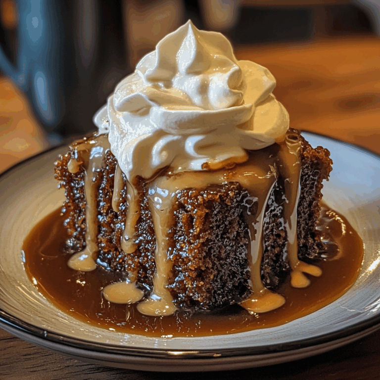 Sticky Toffee Pudding with Whipped Cream