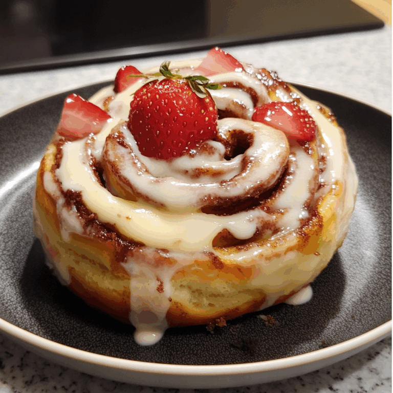 Strawberry Cheesecake Cinnamon Rolls