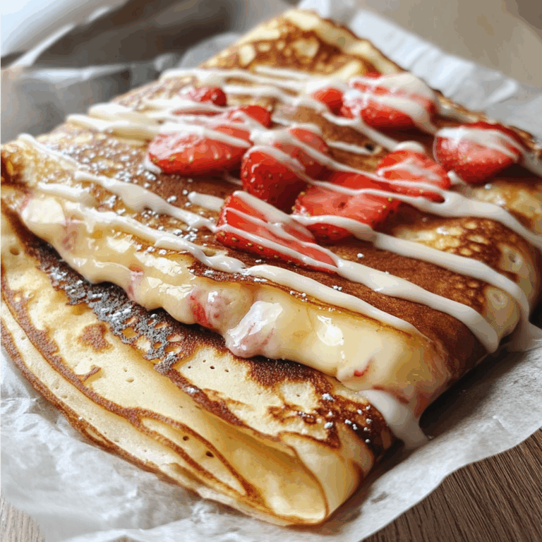 Strawberry Cheesecake Crepes
