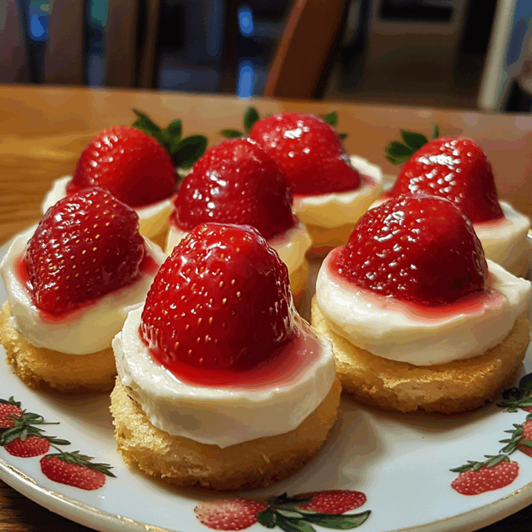 Strawberry Cheesecake Strawberry Bites