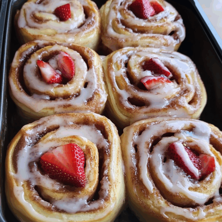 Strawberry Cinnamon Rolls with a Twist