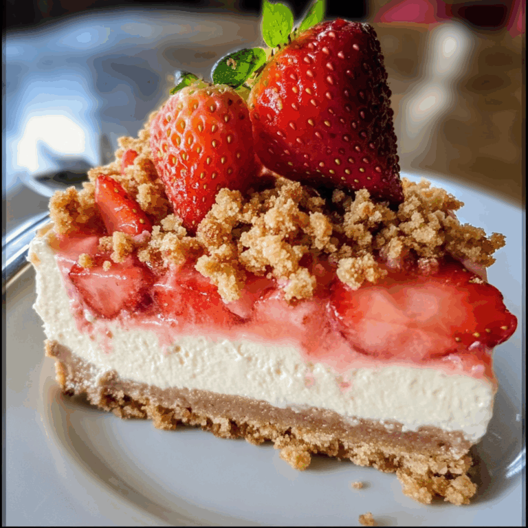 Strawberry Crunch Cheesecake