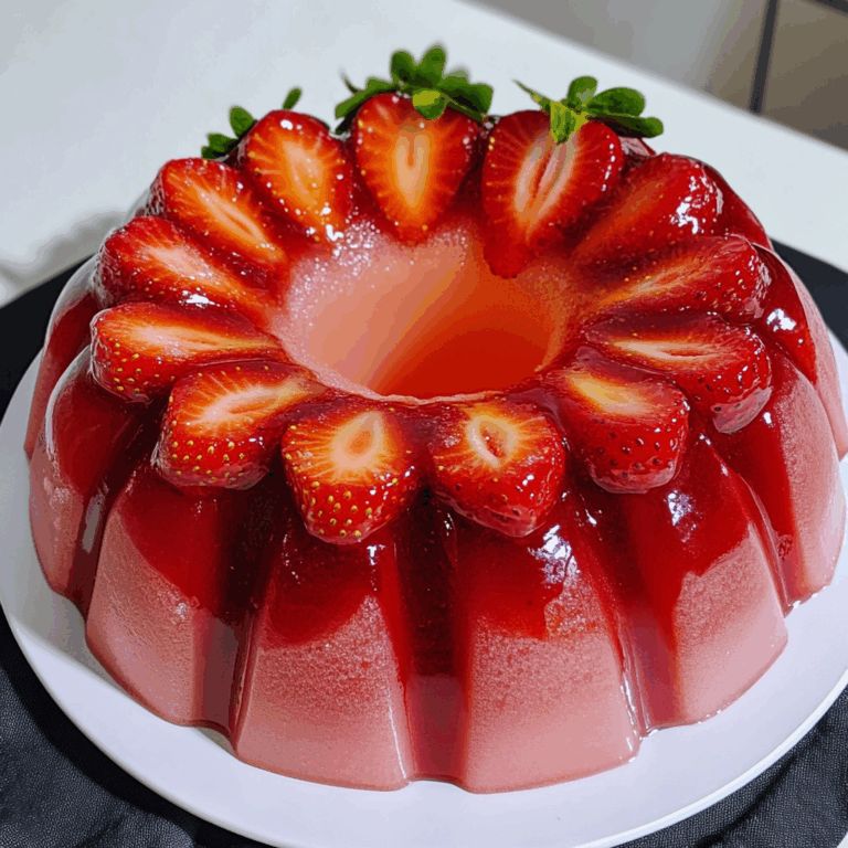 Strawberry Jello Mould Bundt Cake