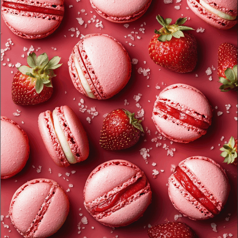 Irresistible Strawberry Macarons: Delicate French Delights