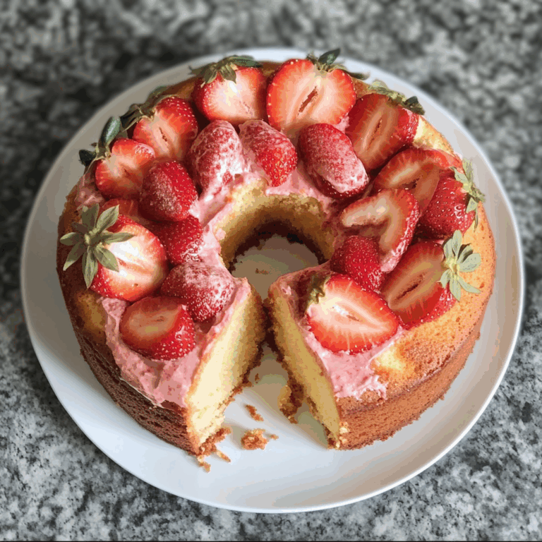 Irresistible Strawberry Pound Cake