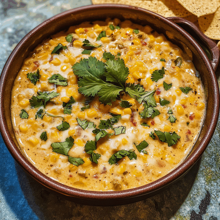 Irresistible Street Corn Queso Dip