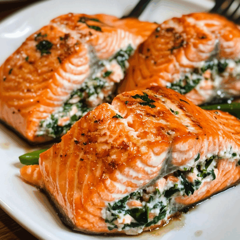 Delicious Stuffed Salmon with Flavorful Filling