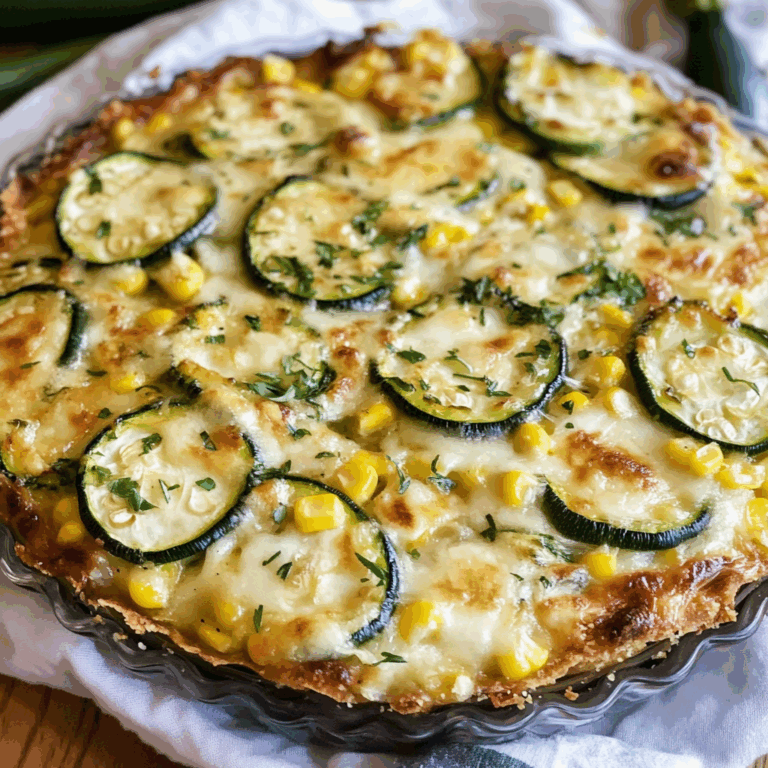Sweet Corn and Zucchini Pie