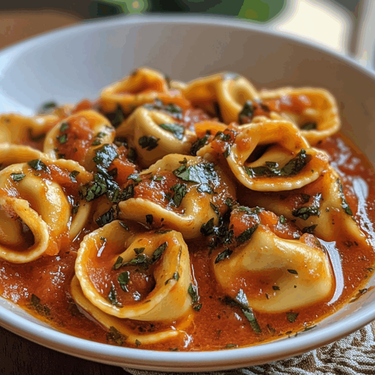 Tortellini with Savory Sauce: A Flavor-Packed Pasta Delight