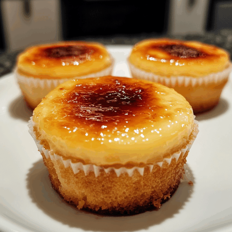 Vanilla Bean Crème Brûlée Cheesecake Cupcakes
