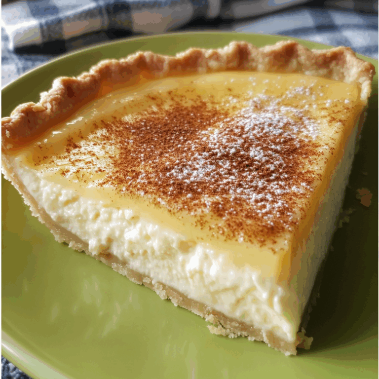 Delectable Vanilla Custard Pie