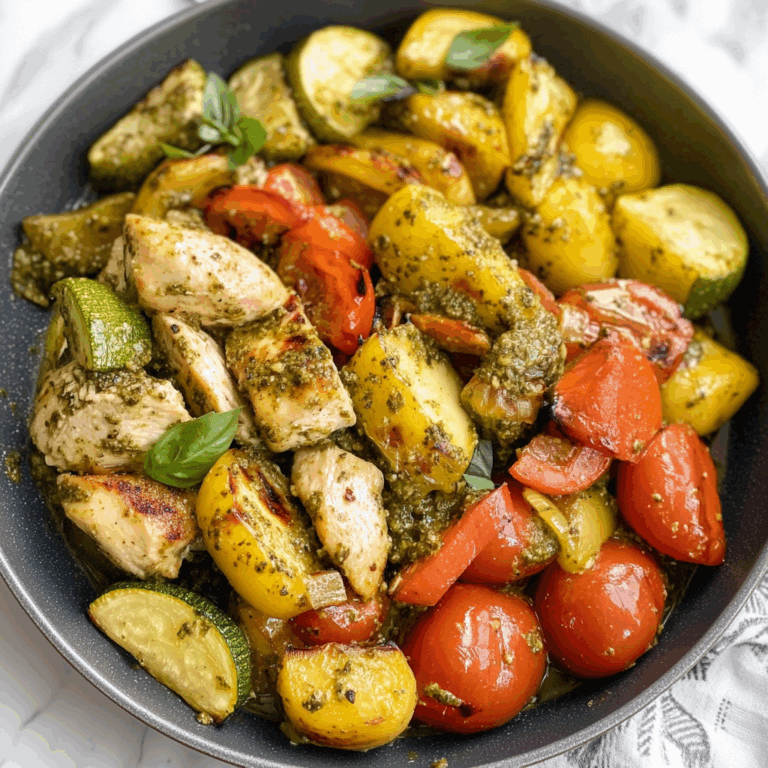 Vegetables with Pesto Chicken: A Flavorful and Nutritious Delight