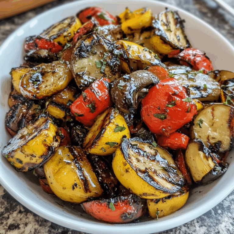 Zesty Balsamic Marinated Grilled Vegetables