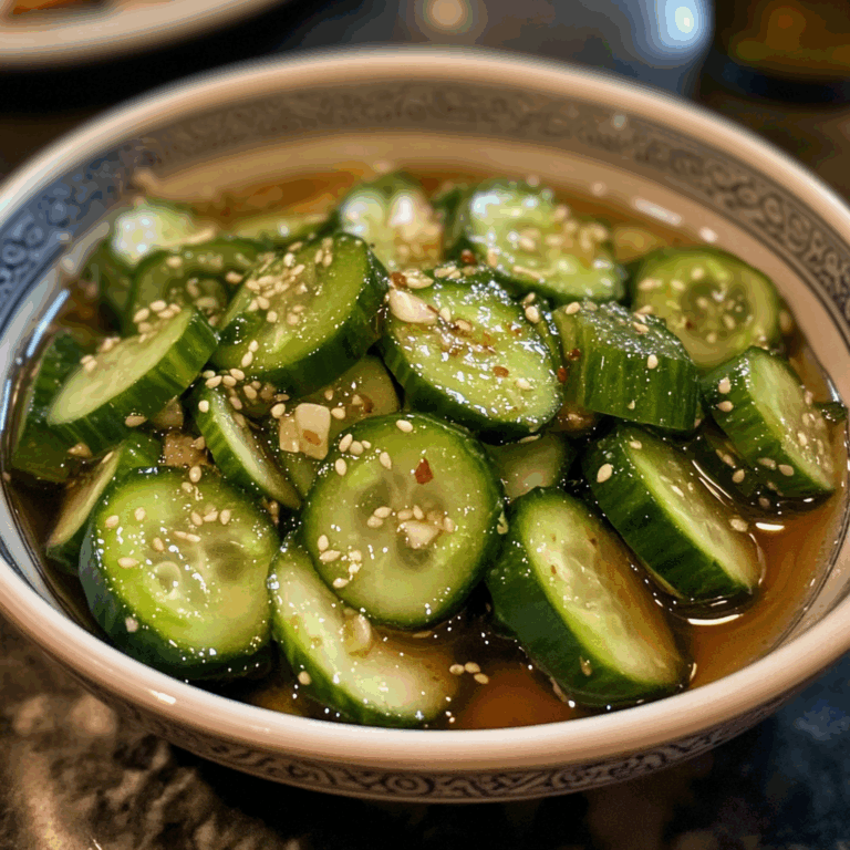 Asian Cucumber Salad with Rice Vinegar