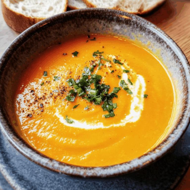 Comforting and Creamy Carrot Soup