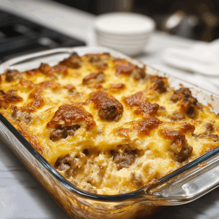 Cheesy Sausage Casserole: Comfort Food Made Easy