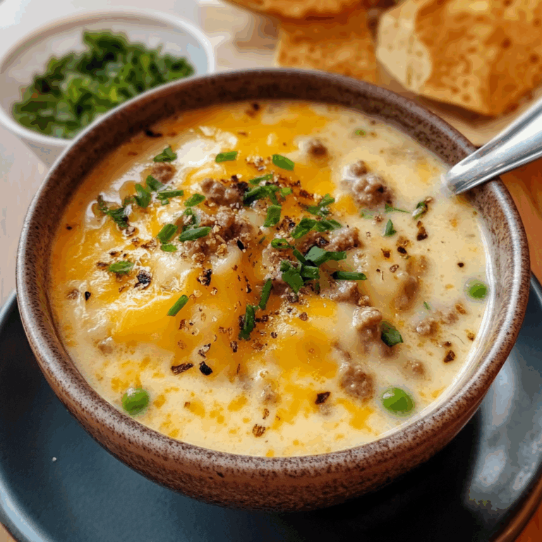 Comforting Cheeseburger Soup: A Creamy, Indulgent Delight