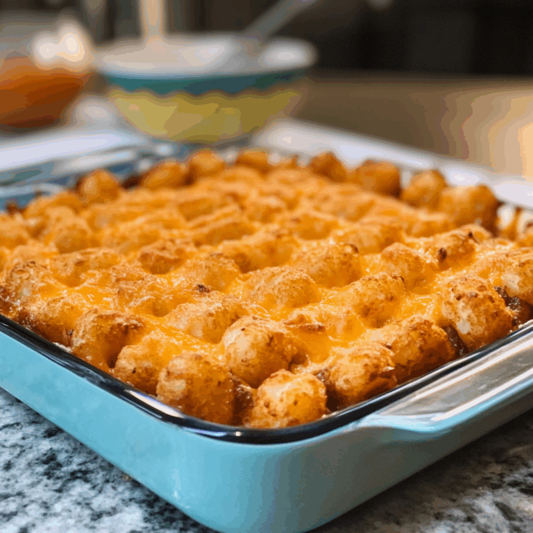 Cheesy Tater Tot Casserole: A Comforting and Delicious Dish
