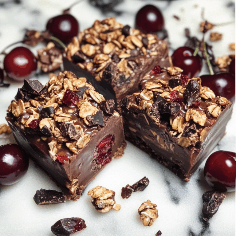 Cherry Granola Fudge: A Delightful Treat