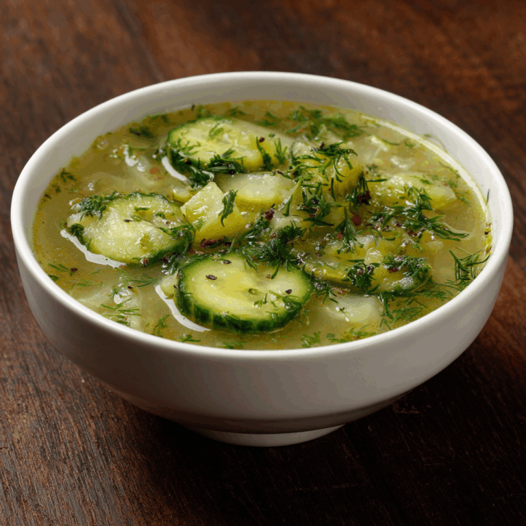 Creamy Cucumber and Dill Pickle Soup