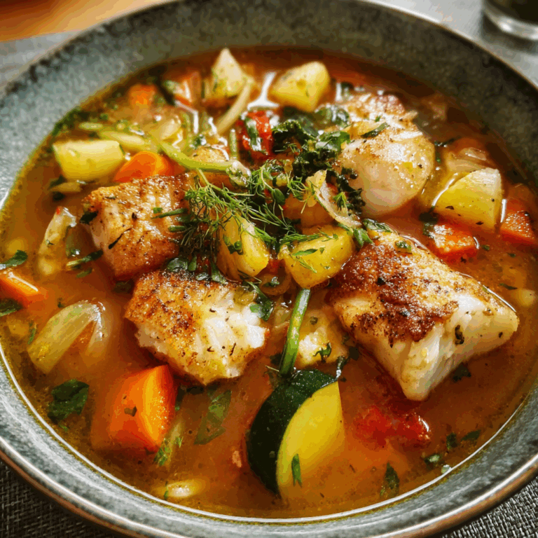 Delightful Fish and Vegetable Soup