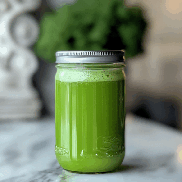 Vibrant Green Cold-Pressed Juice: A Healthy Boost