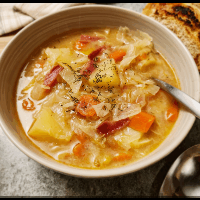 Delectable Potato and Cabbage Soup
