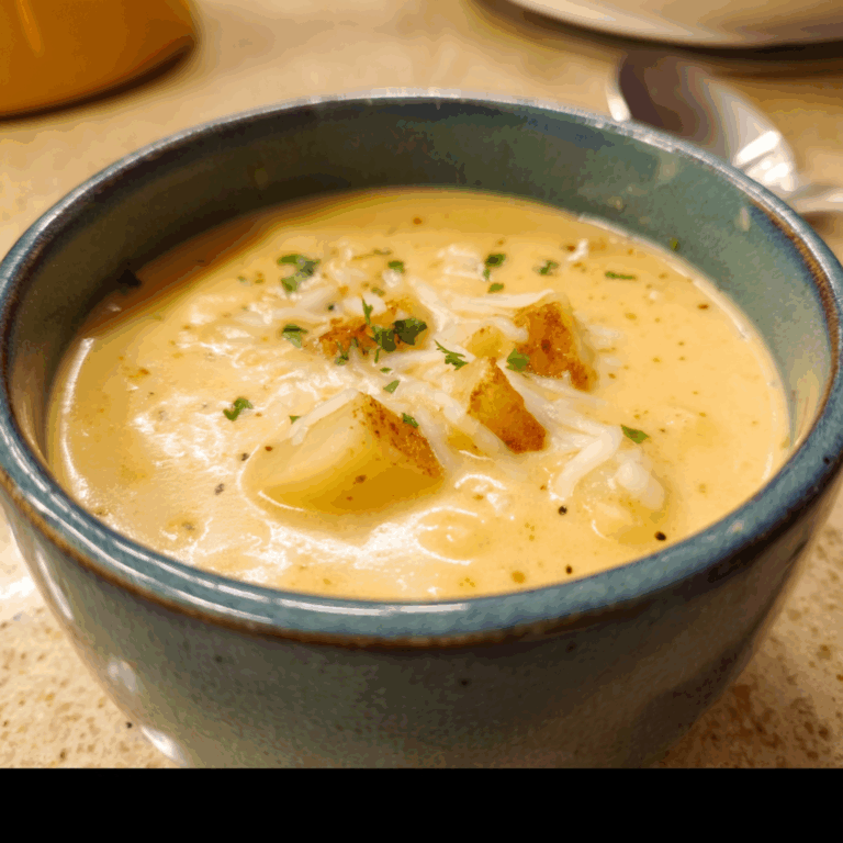 Creamy Potatoes and Cheese Soup