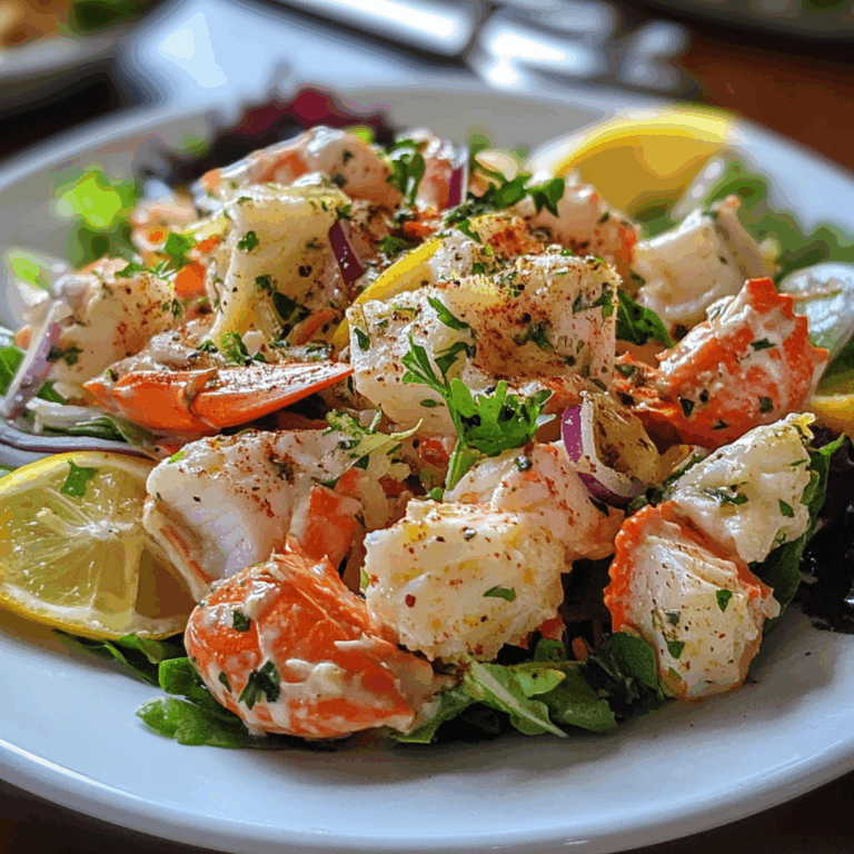 Delectable Seafood Salad with Crab