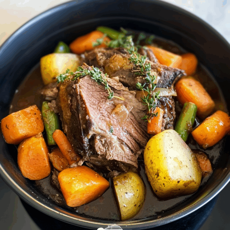 Slow Cooker Pot Roast with Vegetables and Meat