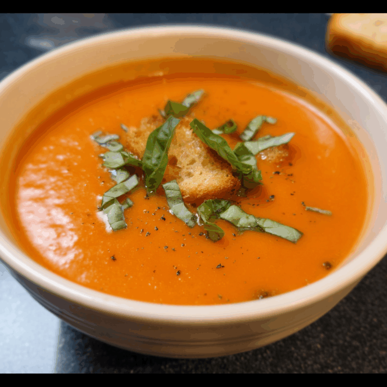 Smoky Tomato Basil Soup: A Cozy and Flavorful Delight