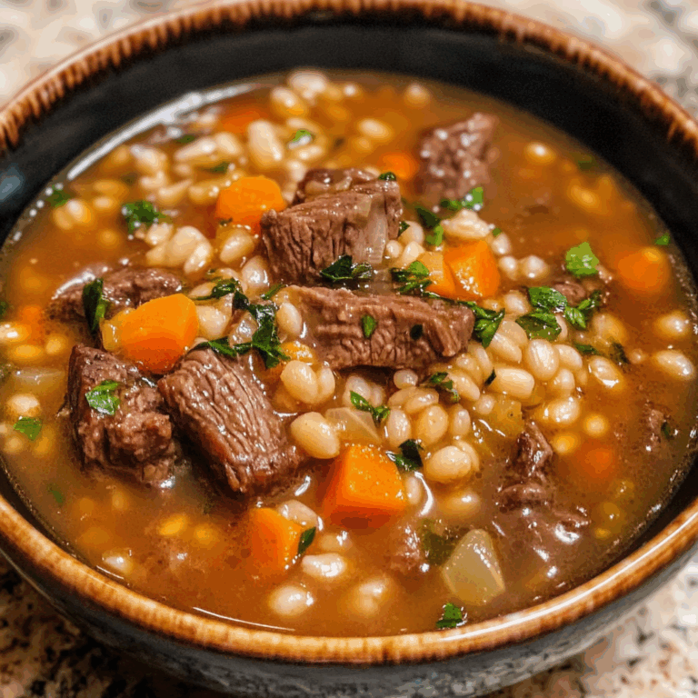 Hearty Beef and Barley Soup: A Comforting Classic