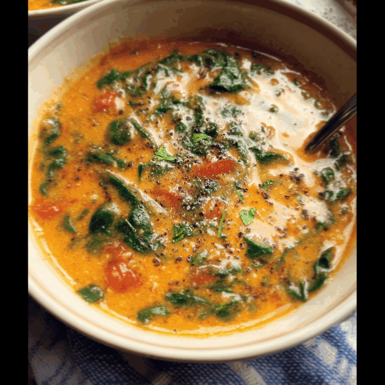 Nourishing Spinach and Tomato Soup
