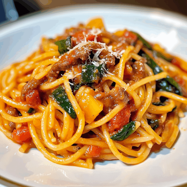 Spaghetti with Meat and Vegetables: A Flavorful and Nutritious Dinner