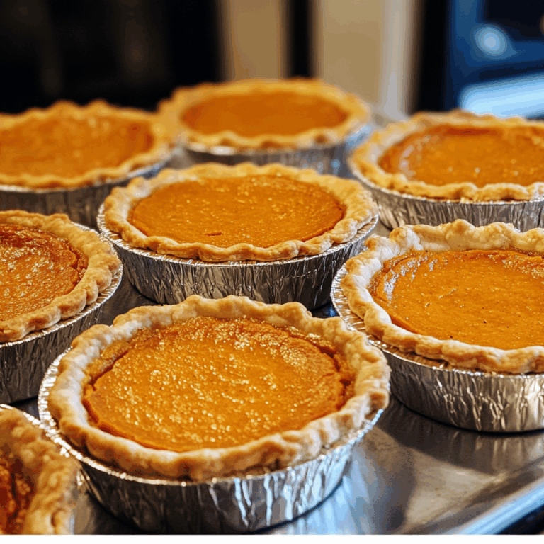 Delectable Sweet Potato Pies in Tin Foil Pans