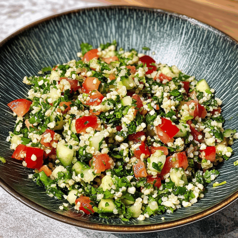 Authentic Tabouleh Salad Recipe: A Fresh, Flavorful Delight